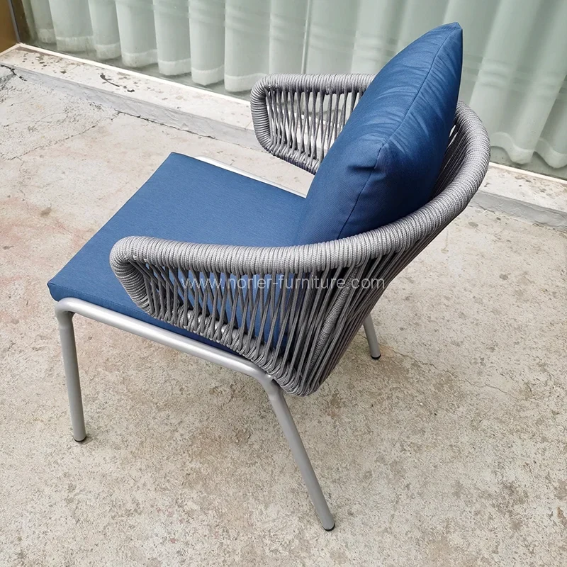 ロープアウトドアウィッカー家具テーブルセット